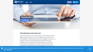 
                            1. Thunderbird and mail.com