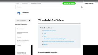 Thunderbird et Yahoo | Assistance de Thunderbird - Mozilla Support