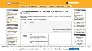 
                            6. Thunderbird mit Freenet.de / Probleme beim Verschicken von ...