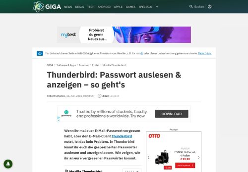 
                            3. Thunderbird: Passwort auslesen und anzeigen – So geht's – GIGA