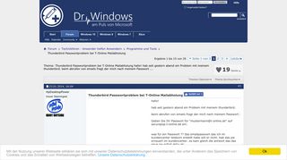 
                            13. Thunderbird Passwortproblem bei T-Online Mailabholung - Dr. Windows