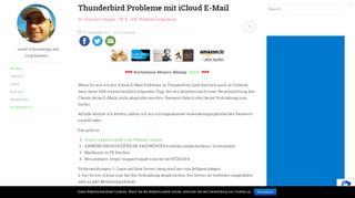 
                            3. Thunderbird Probleme mit iCloud E-Mail | blogperle