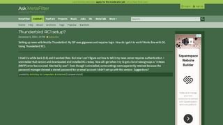 
                            12. Thunderbird RC1 setup? - usenet giganews login | Ask MetaFilter
