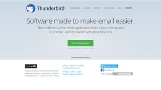 
                            13. Thunderbird — Software made to make email easier. — Mozilla