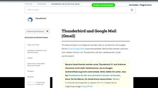 
                            9. Thunderbird und Google Mail (Gmail) | Hilfe zu Thunderbird