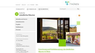 
                            3. Thünen-Institut: Ländliche Räume