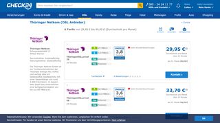 
                            11. Thüringer Netkom Internetanbieter und DSL-Anbieter | CHECK24
