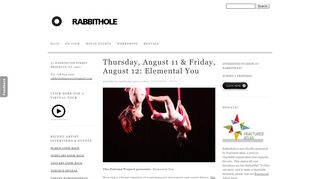 
                            8. Thursday, August 11 & Friday, August 12: Elemental You | RABBITHOLE