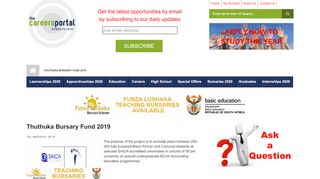 
                            4. Thuthuka Bursary Fund 2019 | Careers Portal