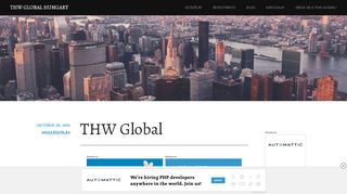 
                            7. THW Global Hungary – THW Global – Keress akár 25$-t óránként!