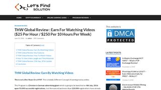 
                            5. THW Global Review : Earn For Watching Videos ($25 Per ...