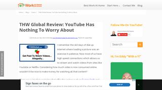 
                            13. THW Global Review: YouTube Has Nothing To Worry About - Work At ...