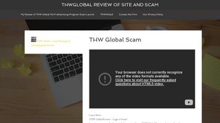 
                            6. THW Global Scam