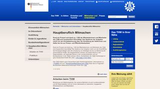 
                            4. THW-Hauptamt – angestellte Mitarbeiterinnen und Mitarbeiter zur ...