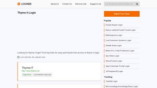 
                            5. Thyme It Login