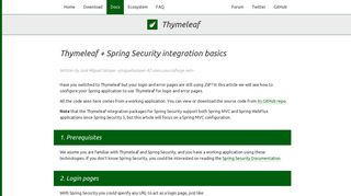 
                            4. Thymeleaf + Spring Security integration basics - Thymeleaf