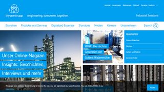 
                            12. thyssenkrupp Industrial Solutions: Industrieanlagen ...