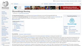 
                            3. ThyssenKrupp Presta Steering – Wikipedia