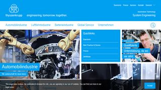 
                            6. thyssenkrupp System Engineering: Startpage