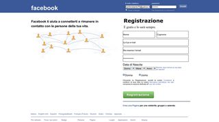 
                            2. Ti diamo il benvenuto su Facebook: accedi, iscriviti o scopri maggiori ...