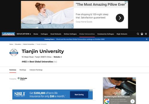
                            13. Tianjin University in China - US News Best Global Universities