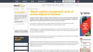 
                            5. Tibbett Logistics inaugurează cel de-al zecelea depozit în România