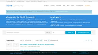 
                            1. TIBCO Community: Home