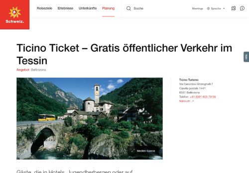 
                            5. Ticino Ticket – Gratis öffentlicher Verkehr im Tessin | Schweiz Tourismus