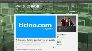 
                            10. Ticino.com, 9 giorni per risolvere un guasto - RSI Radiotelevisione ...