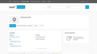 
                            12. Ticinocom SA a Muralto - Indirizzi e orari d'apertura su local.ch