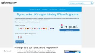 
                            12. Ticket Affiliate Programme | Ticketmaster UK