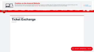 
                            6. Ticket Exchange | Tickets & Membership | News | Arsenal.com