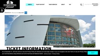 
                            12. Ticket Information | AmericanAirlines Arena