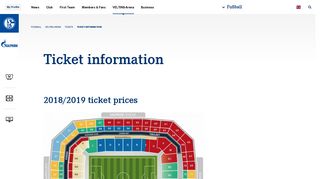 
                            7. Ticket information - Fußball - Schalke 04