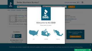 
                            9. Ticket King, Inc. | Better Business Bureau® Profile