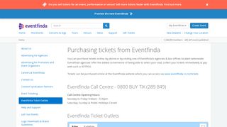 
                            6. Ticket Outlets & Locations - Eventfinda