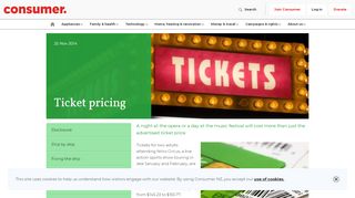 
                            13. Ticket pricing - Consumer NZ