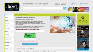 
                            9. Ticket Regional: Passwort zurücksetzen