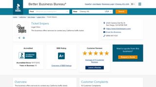 
                            10. Ticket Snipers | Better Business Bureau® Profile