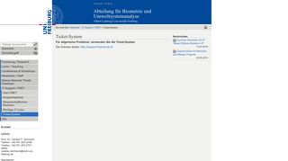 
                            6. Ticket-System — Abteilung für Biometrie und Umweltsystemanalyse