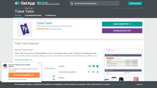 
                            10. Ticket Tailor Erfahrungsberichte, Preise & Bewertungen | GetApp