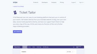 
                            6. Ticket Tailor Integrations - Ticket Tailor Works with Stripe