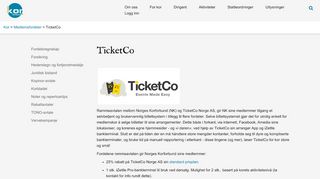 
                            13. TicketCo - Norges Korforbund