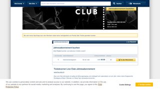 
                            6. Ticketcorner Live Club Jahresabonnement Rümlang 15.12.19 Tickets ...