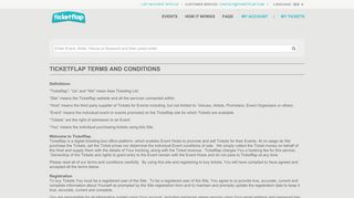 
                            5. Ticketflap Terms and Conditions