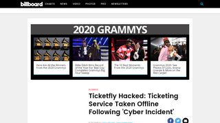 
                            13. Ticketfly Hacked: Ticketing Service Taken Offline Following 'Cyber ...