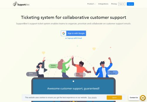 
                            3. Ticketing System for High Touch Customer Service by SupportBee
