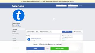 
                            4. Ticketmaster Danmark - Startside | Facebook