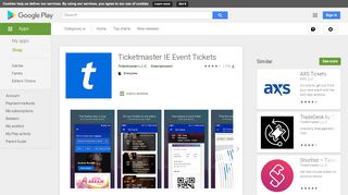 
                            6. Ticketmaster IE Event Tickets - Apps on Google Play