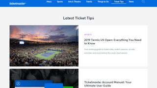 
                            2. Ticketmaster Insider Tips - advice for getting tickets to popular events ...